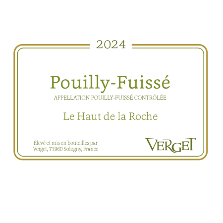 Pouilly-Fuissé "Le Haut de la Roche" - 2024